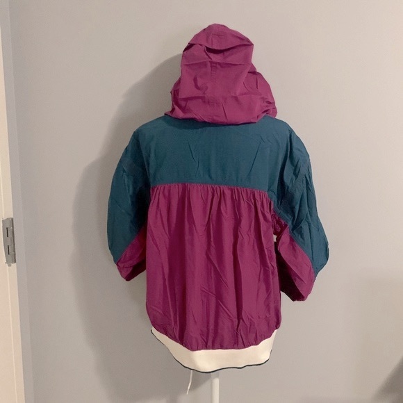 Free People NWT Colorblock Jacket Bosenberry XS Highline Hidden Hoodie Pockets - Picture 5 of 11